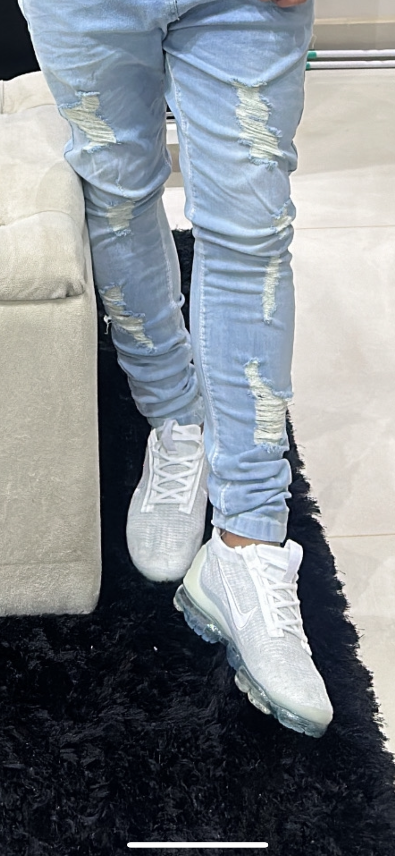 Tênis Nike Air VaporMax Branco Flyknit