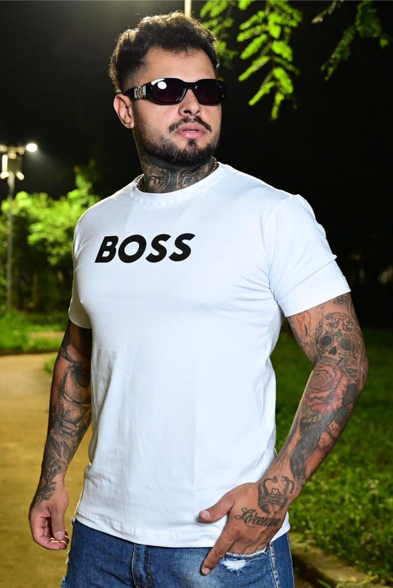 Camiseta Boss Branca